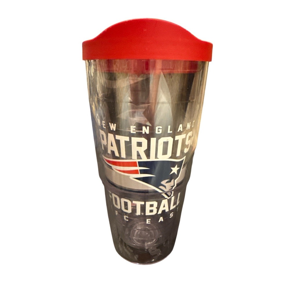 NEW ENGLAND PATRIOTS Tervis Tumbler 24 oz w/ Lid Lifetime Guarantee NFL AFC East